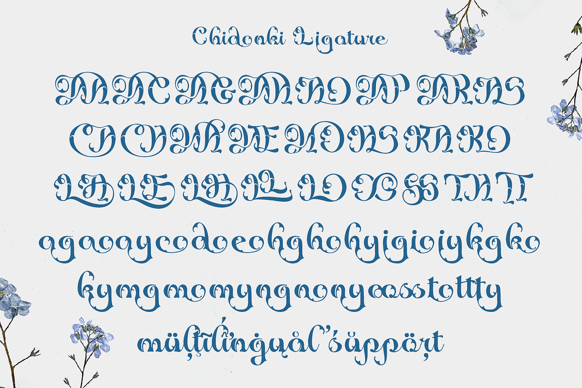 Chidonki Decorative Font, a Blackletter Font by TypeClassHeroes (Photo 9 of 10)