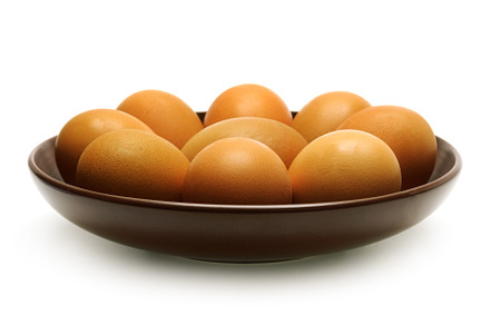 Boiled eggs on a plate, a Food & Drink Photo by Serg64