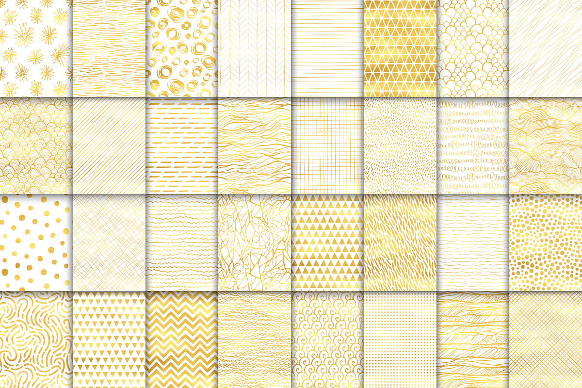 32 golden seamless patterns set, a Pattern Graphic by IreneArt illustrations (Photo 2 of 2)