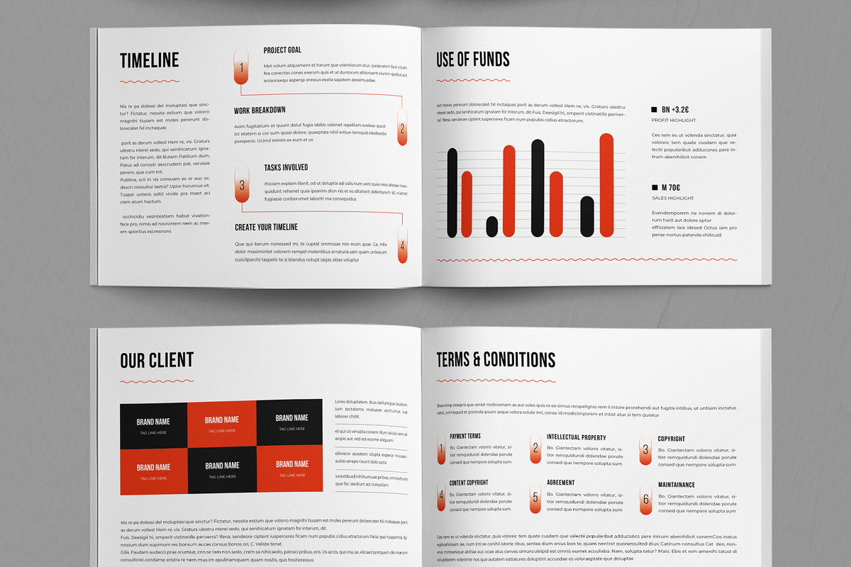Brand Company Profile Layout, a Brochure Template by ContestDesign (Photo 5 of 5)