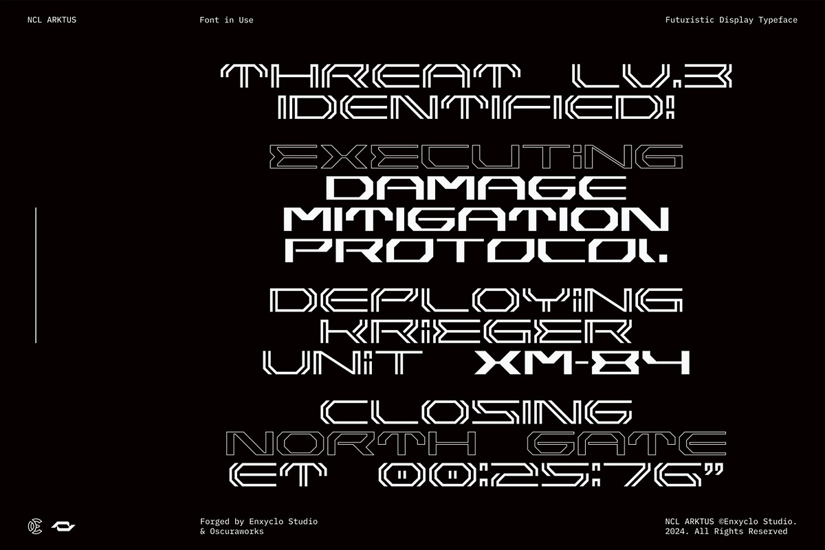 NCL Arktus Font Family, a Sans Serif Font by Enxyclo Studio (Photo 6 of 11)