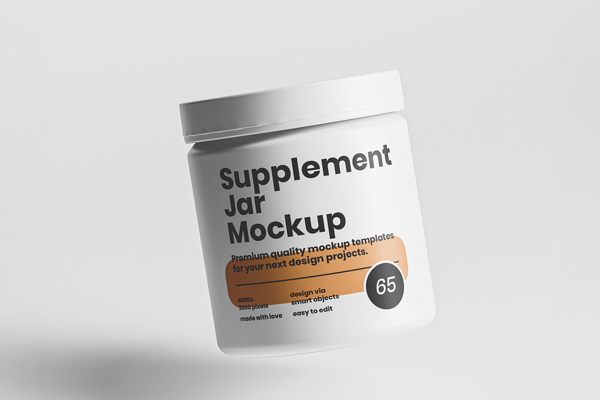 Supplement Jar Mockup, a Product Mockup by Se٧enStudio