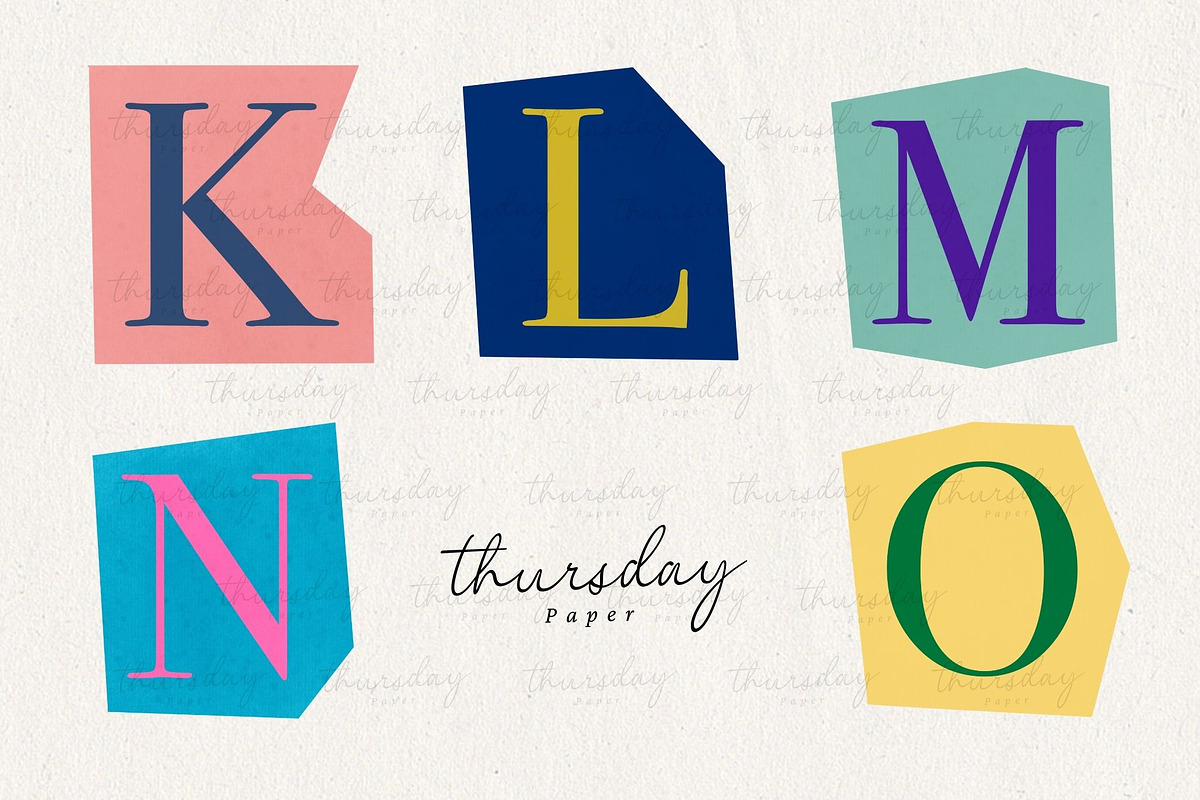 Alphabet clipart, an Illustration by Thursdaypaper (Photo 4 of 6)