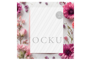 Purple & Pink Floral Mockup, a Mockup by Sunflower Day Love