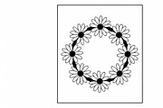 Charming daisy circle decor design, an Illustration by Amazin_art (Thumbnail 8 of 27)