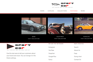 Sport Car - Shopify Theme