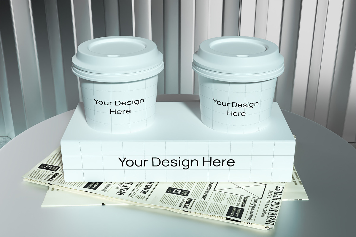 Coffee Cup Holder Mockup, a Cups & Container Mockup by graphicook (Photo 4 of 5)