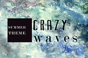 Crazy wave watercolor texture, a Texture Graphic by Inna Vinchenko Designs (Thumbnail 1 of 2)