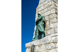 Monument to the Diables Bleus on top of the Grand Ballon mountain in, an Architecture Photo by Leonid Andronov