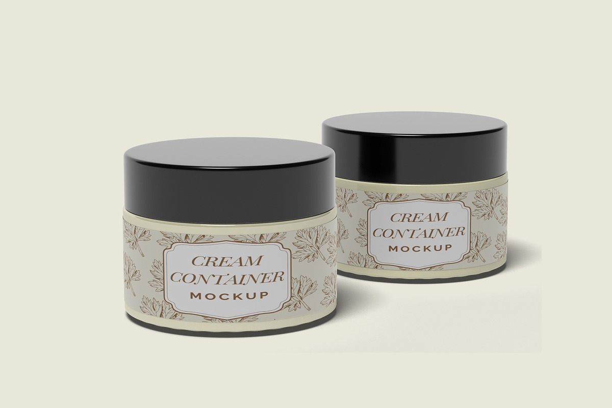 Cream Container Mockup, a Packaging Mockup by ulfatunnazira (Photo 3 of 9)