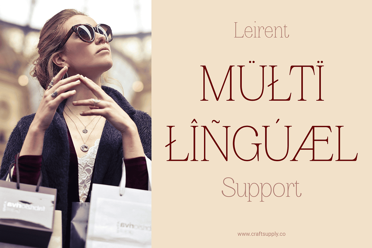 Leirent – Elegant Serif, a Serif Font by Craft Supply Co. (Photo 5 of 8)