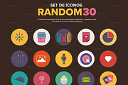 RANDOM 30 Icon Set, an Icon by SUBCUTANEO STORE (Thumbnail 1 of 4)