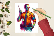 Security Guard Watercolor Cliparts, an Illustration by RobertsArt (Thumbnail 6 of 9)