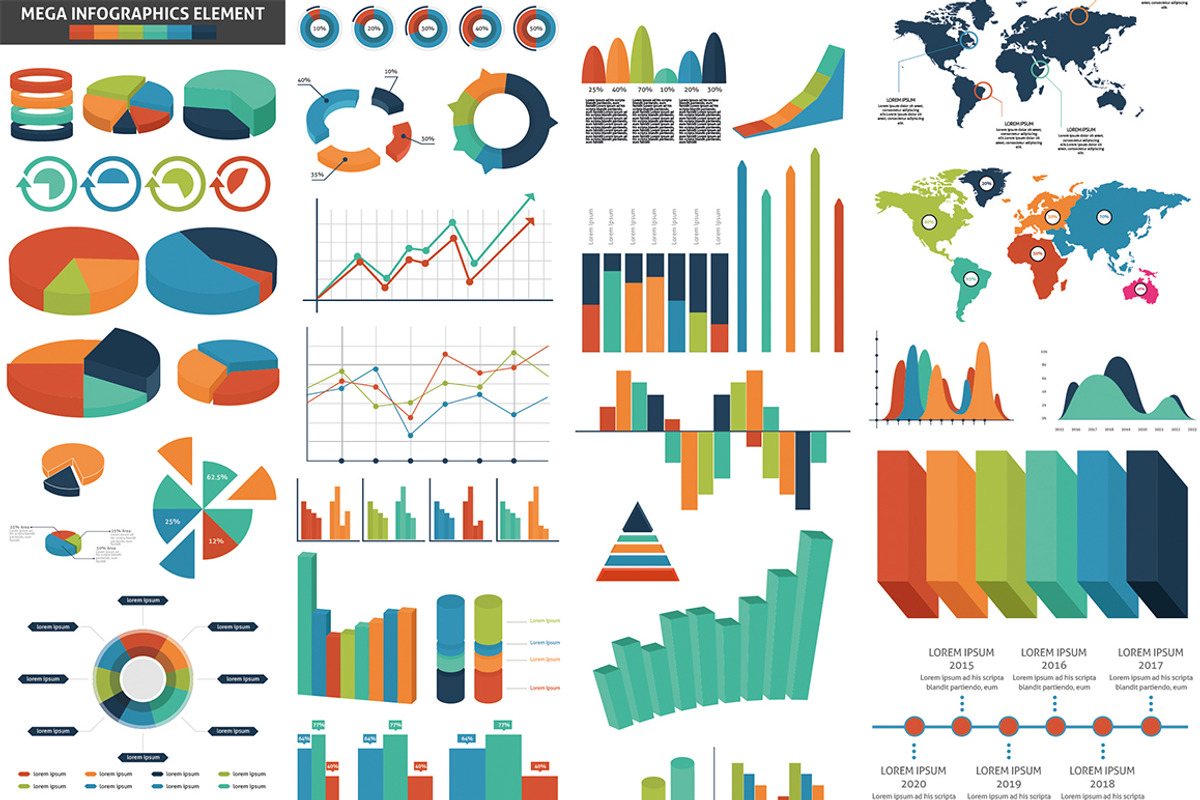Infographics Ultra Big Bundle, a Templates & Theme by Design_Planet