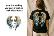 Mystical Wings Clipart Bundle, an Animal Illustration by InkyQueenArt (Thumbnail 3 of 5)