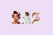 Hair Roller Girl Imagery Pack, a Beauty & Fashion Photo by Sundae Mood Agency (Thumbnail 2 of 3)