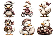 Whimsical Geese Clipart Bundle, an Illustration by Daily.Designs (Thumbnail 4 of 5)