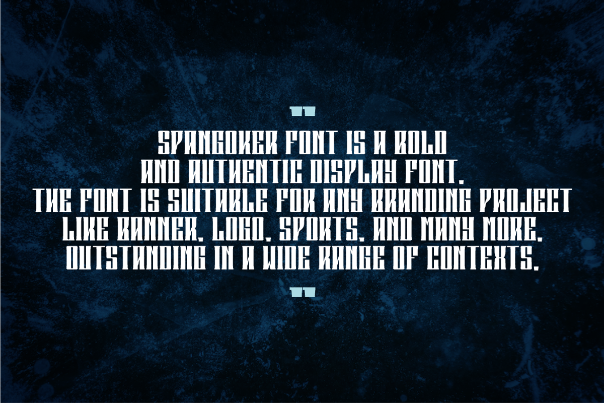 Spangoker, a Serif Font by QR Design Studio (Photo 7 of 9)