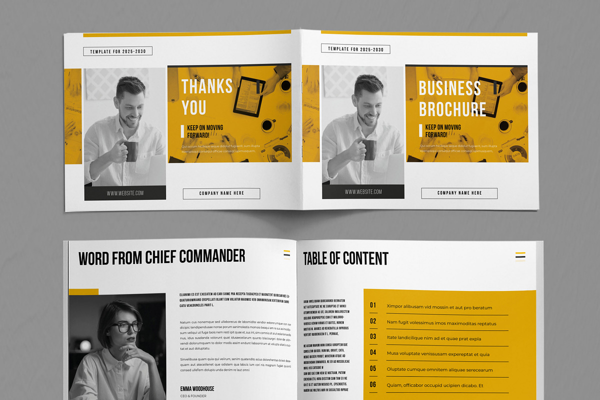 Company Profile Landscape Layout, a Brochure Template by ContestDesign (Photo 2 of 5)