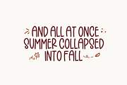 Crisp Leaves | Font with Doodles, a Font by KA Designs (Thumbnail 7 of 12)