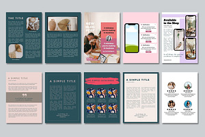 80 Ebook Workbook Template Canva