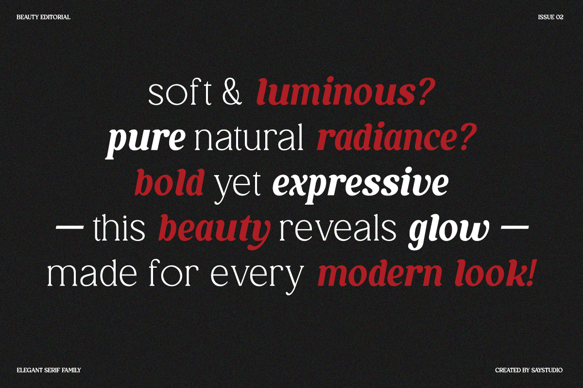 Royal Club - Elegant Serif Family, a Serif Font by Say Studio (Photo 5 of 14)