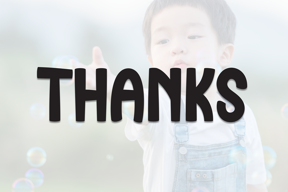 Kids Bubble | Script Font, a Script Font by Scratchones (Photo 8 of 8)