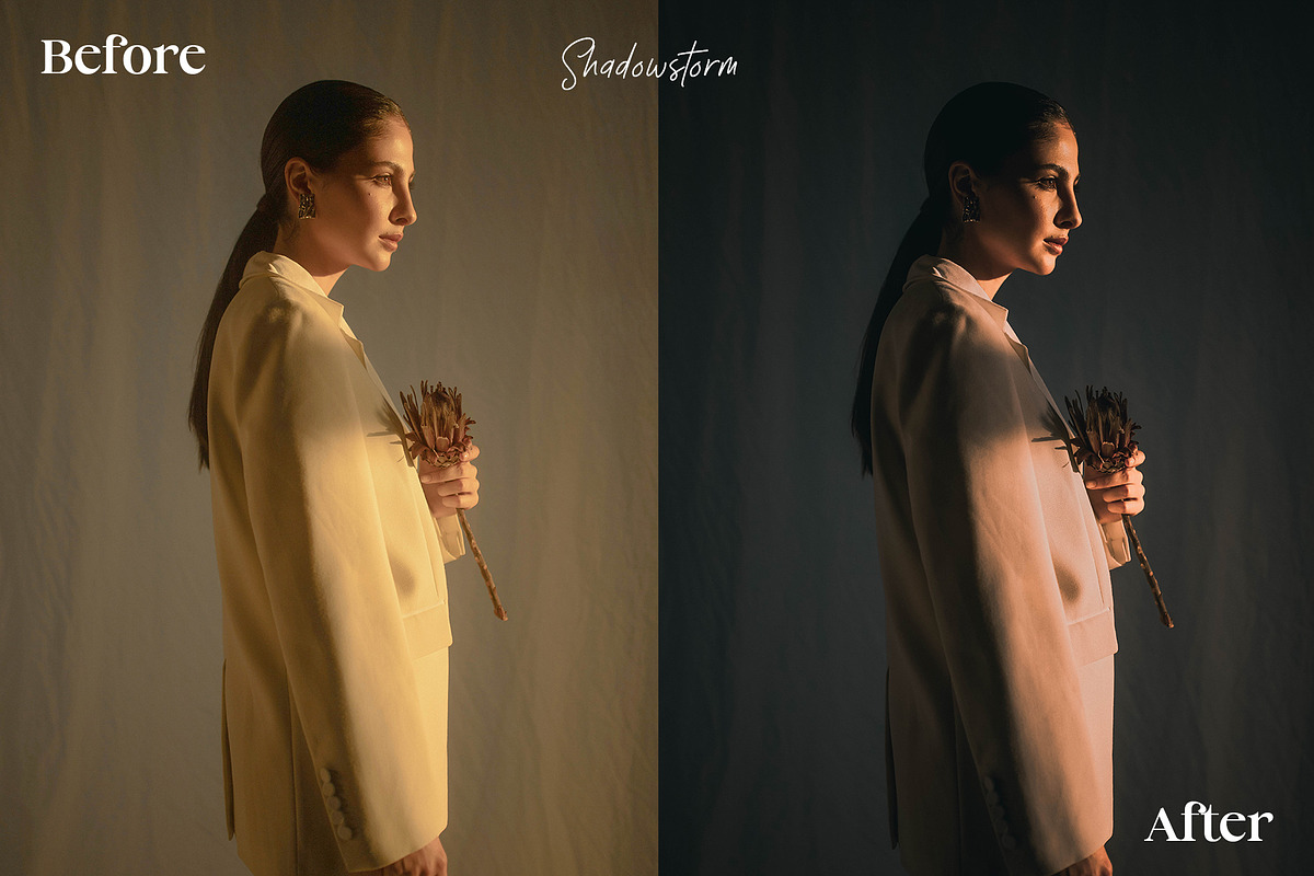 14 Dark and Moody Lightroom Presets, a Preset Add-On by ThemeTango (Photo 4 of 10)