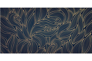 Luxury Line Leaves Art Deco Patterns