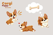 Corgi Puppy Bundle, an Animal Illustration by moja doodle (Thumbnail 3 of 4)