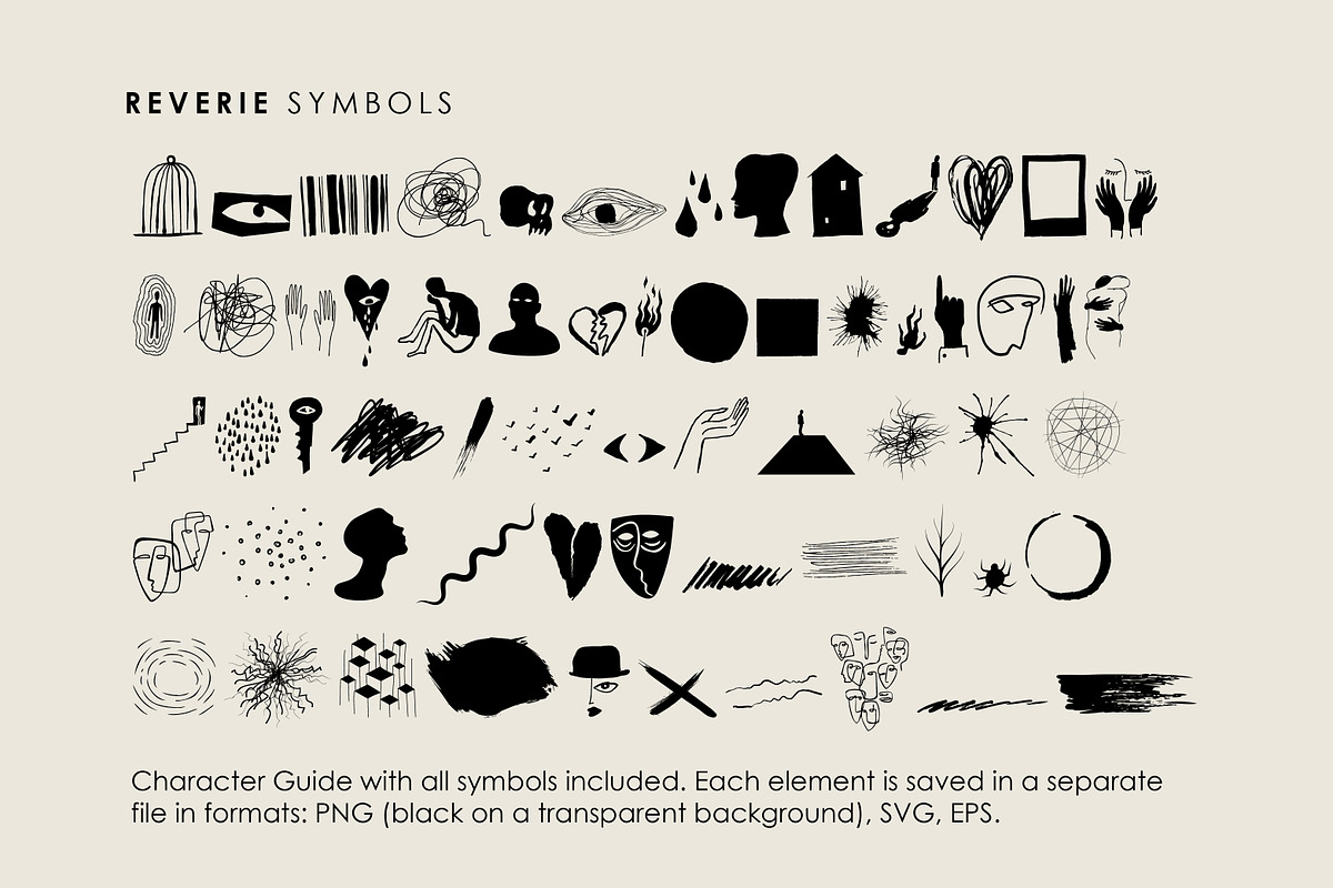 Reverie Handwritten Font & Symbols, a Symbol Font by Struvictory.art (Photo 6 of 9)