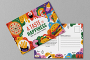 Modern Food Postcard Layout, a Card Template by MightyDesign (Thumbnail 2 of 6)