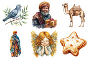 Whimsical Nativity Scene Set, an Illustration by Daily.Designs (Thumbnail 3 of 5)