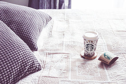 Coffee in bed stock photo containing morning and bed, a Food & Drink Photo by Justyna Ka
