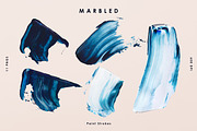 Blue Marbled; Paint Strokes, an Object Graphic by Emma Make (Thumbnail 6 of 8)