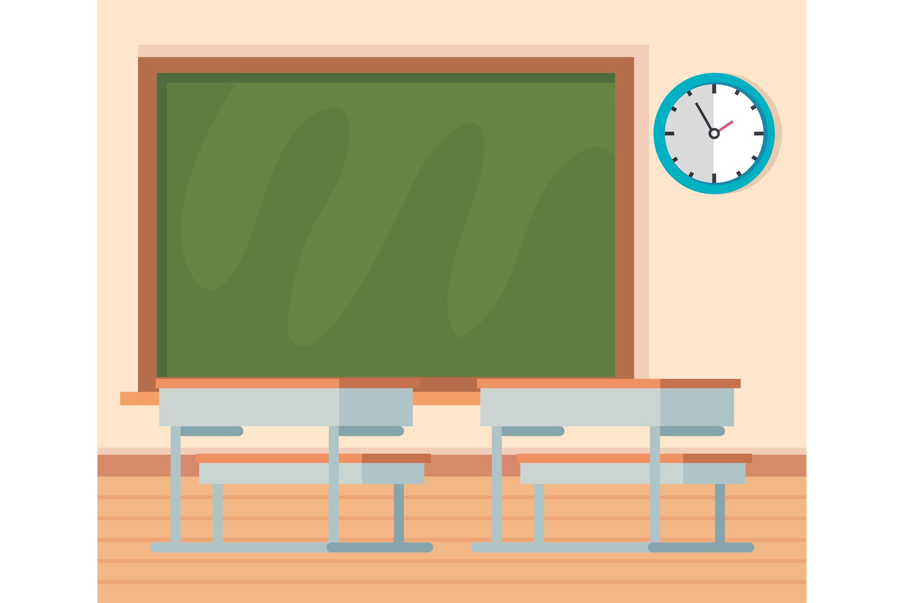 Academic Classroom With Desks And by Studiogstock  Creative Market