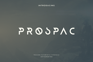 Prospac - Futuristic Typeface