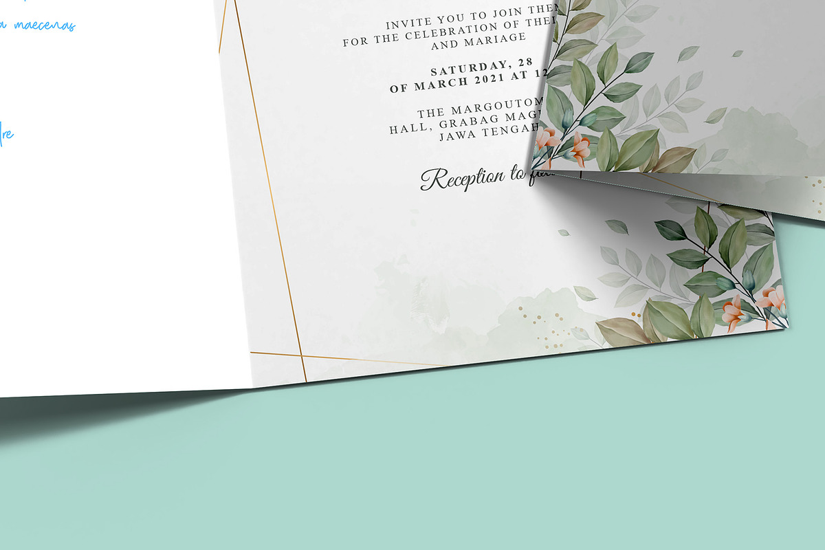Invitation & Greeting Card Mockup, an Advertising Mockup by Illusiongraphic (Photo 22 of 27)