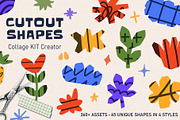 Naive Cutout Shapes Collage Kit, a Graphic by Le.nart (Thumbnail 1 of 8)