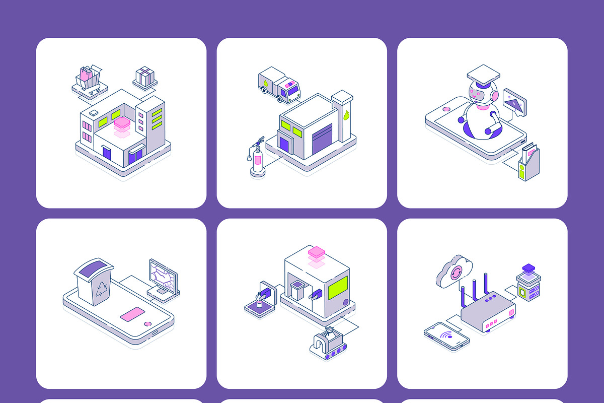 Technology & AI Illustrations Bundle, a Technology Illustration by Vectors Market (Photo 15 of 19)