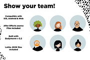 18 SVG animated avatars, a Person Illustration by PATCHPO (Thumbnail 3 of 5)