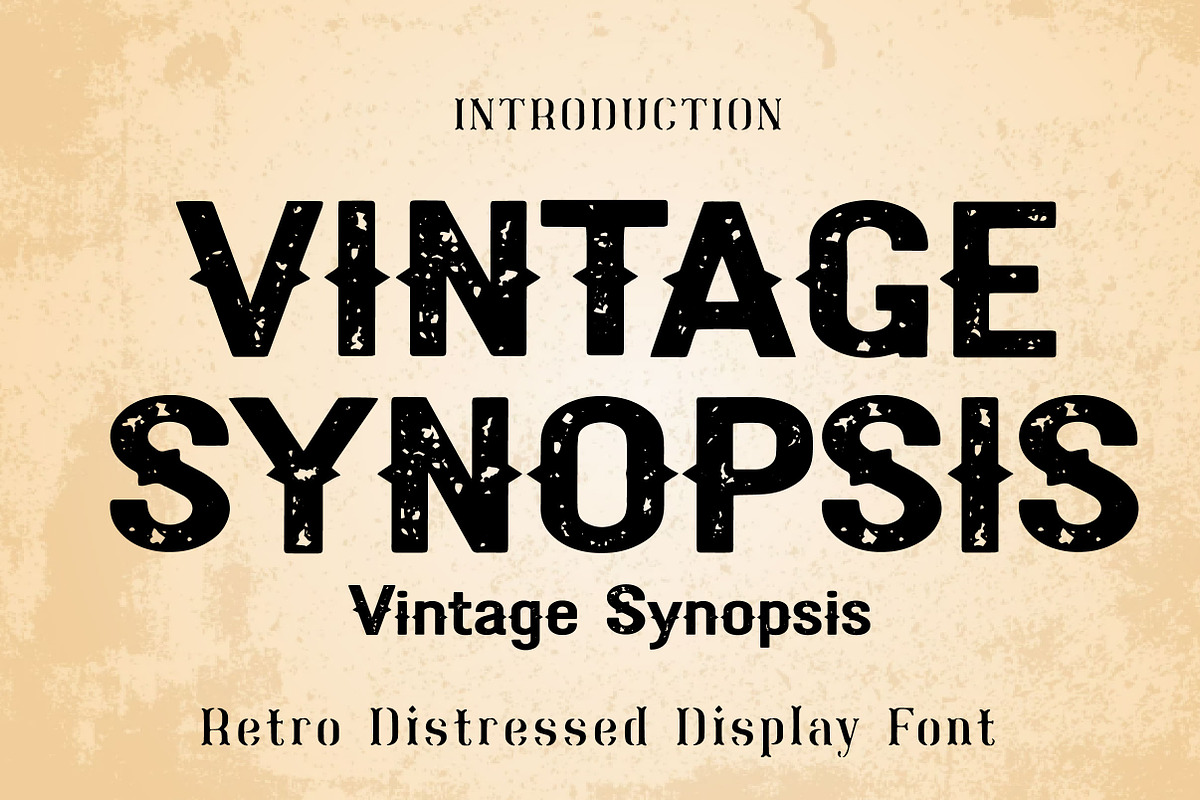Vintage Synopsis, a Slab Serif Font by Wow Magic (Photo 1 of 3)