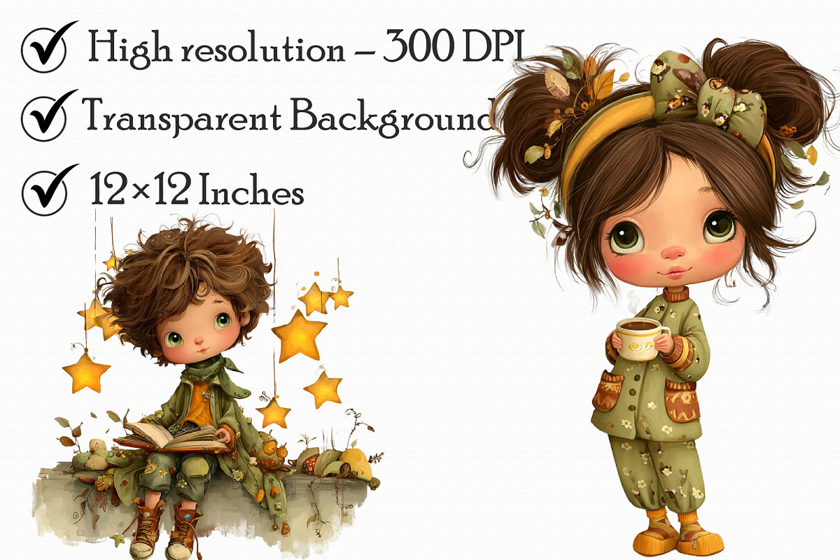 Whimsical Storybook Children Clipart, an Illustration by Libby Wishes (Photo 7 of 7)