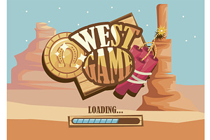 West Game Label