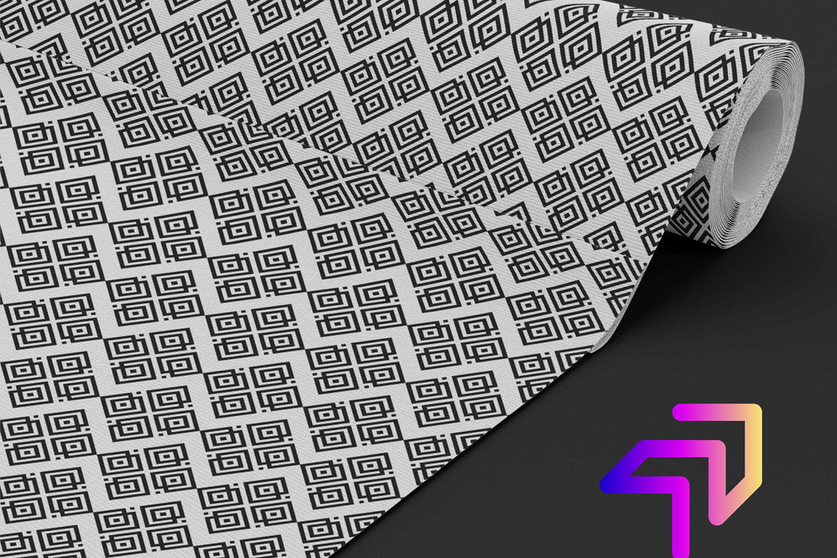 Black Abstract Design Pattern, a Pattern Graphic by Artiverge (Photo 4 of 6)
