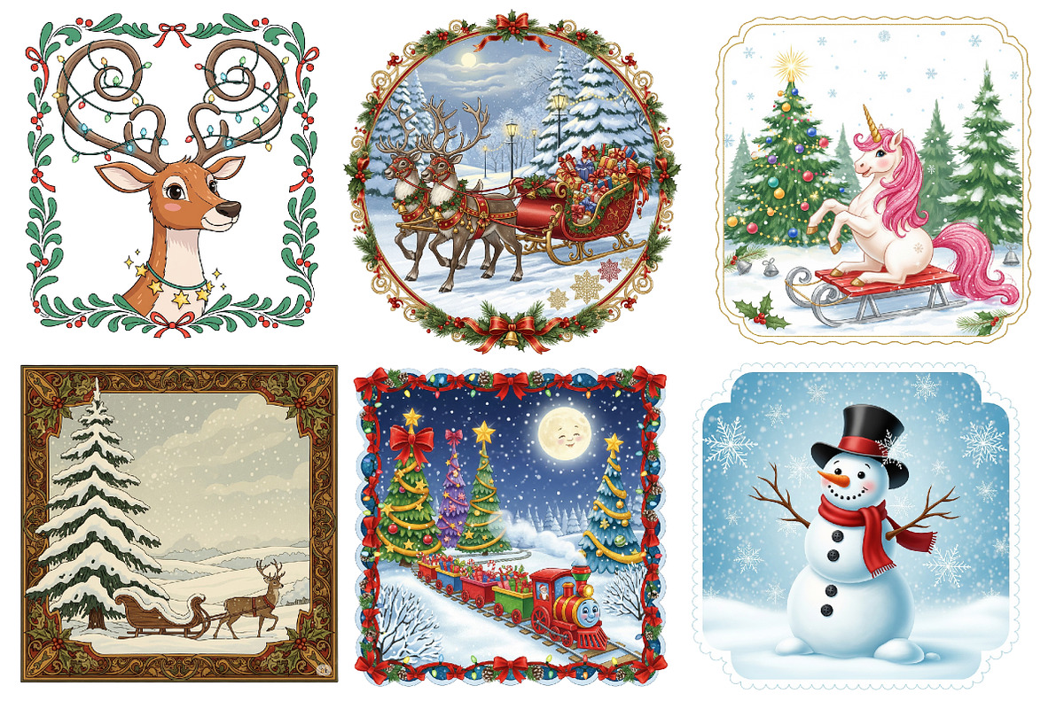 Christmas Frames Clipart Png, an Illustration by Designworld (Photo 2 of 5)