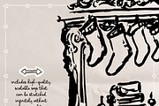 Nutcracker Ballet Vector Ink Clipart, a Seasonal Illustration by The October Creative (Thumbnail 3 of 11)