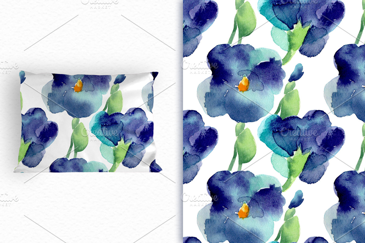 Watercolor violets, a Decorative Illustration by Colibri Watercolor (Photo 6 of 6)