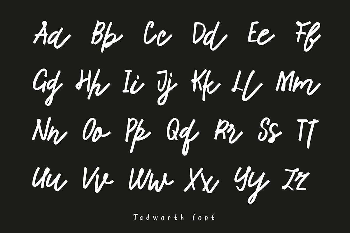 Tadworth Handwritten Script preview 2