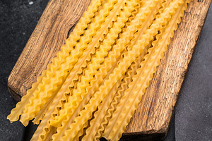 Uncooked mafaldine, ready to be transformed into a delicious dis, a Food & Drink Photo by composter-box@mail.ru